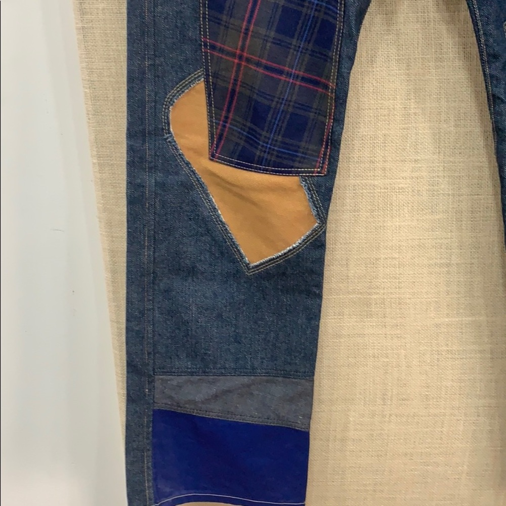 Worn Once Patchwork Jeans - image 2